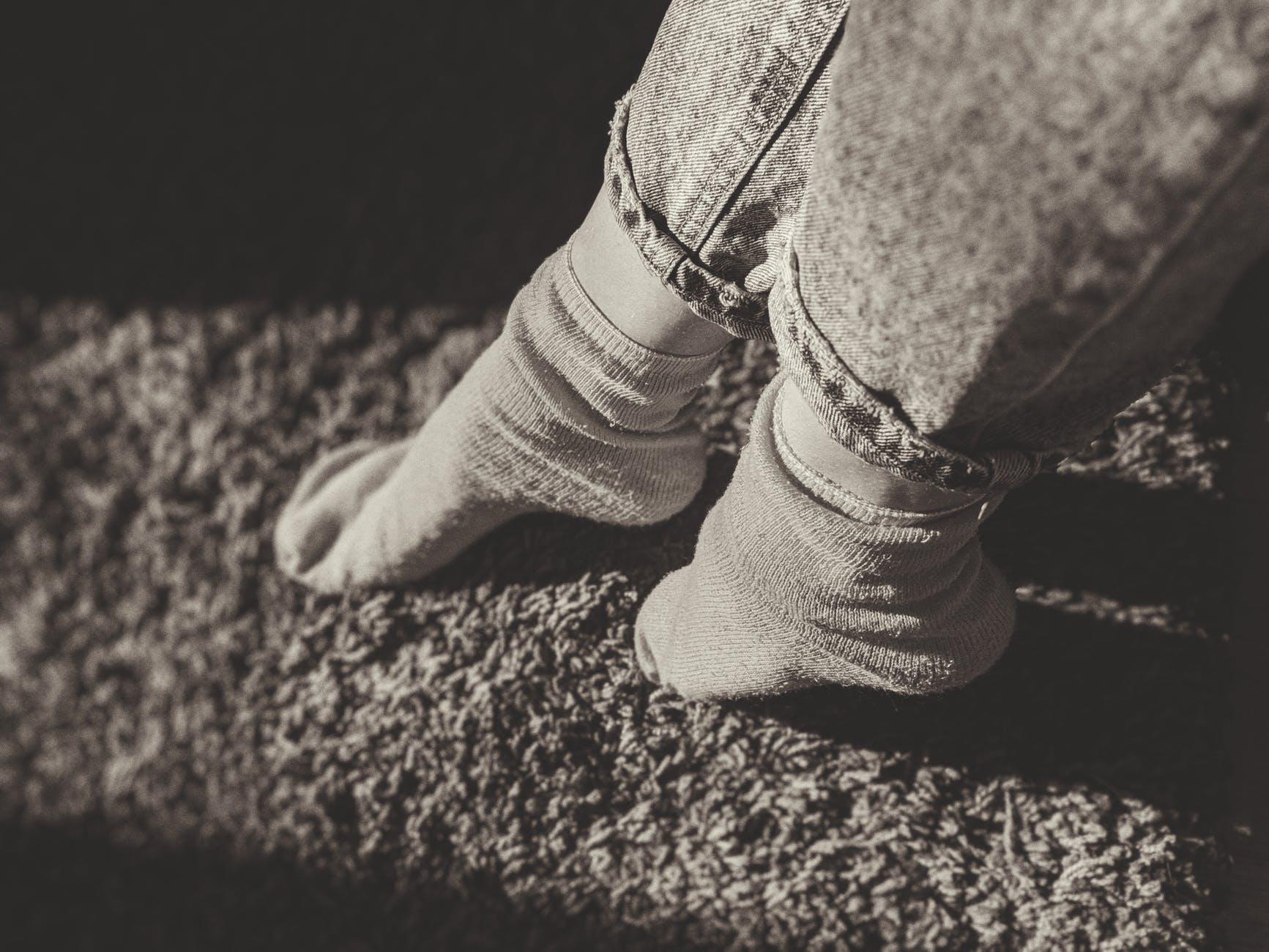 Do you put your socks on while standing or sitting?