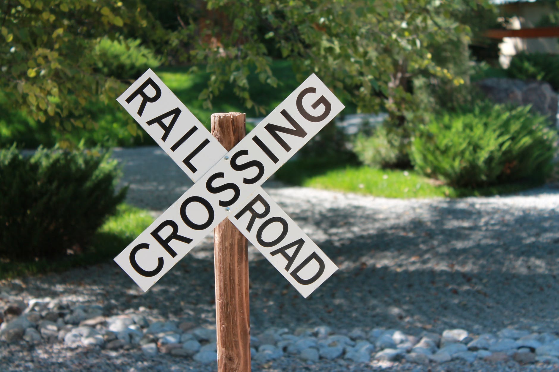 Do you lift your feet when crossing railroad tracks?