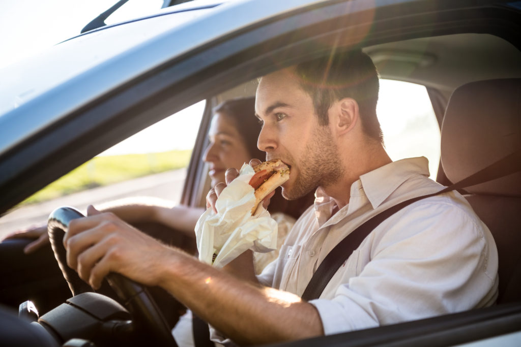 Do you regularly eat while driving?