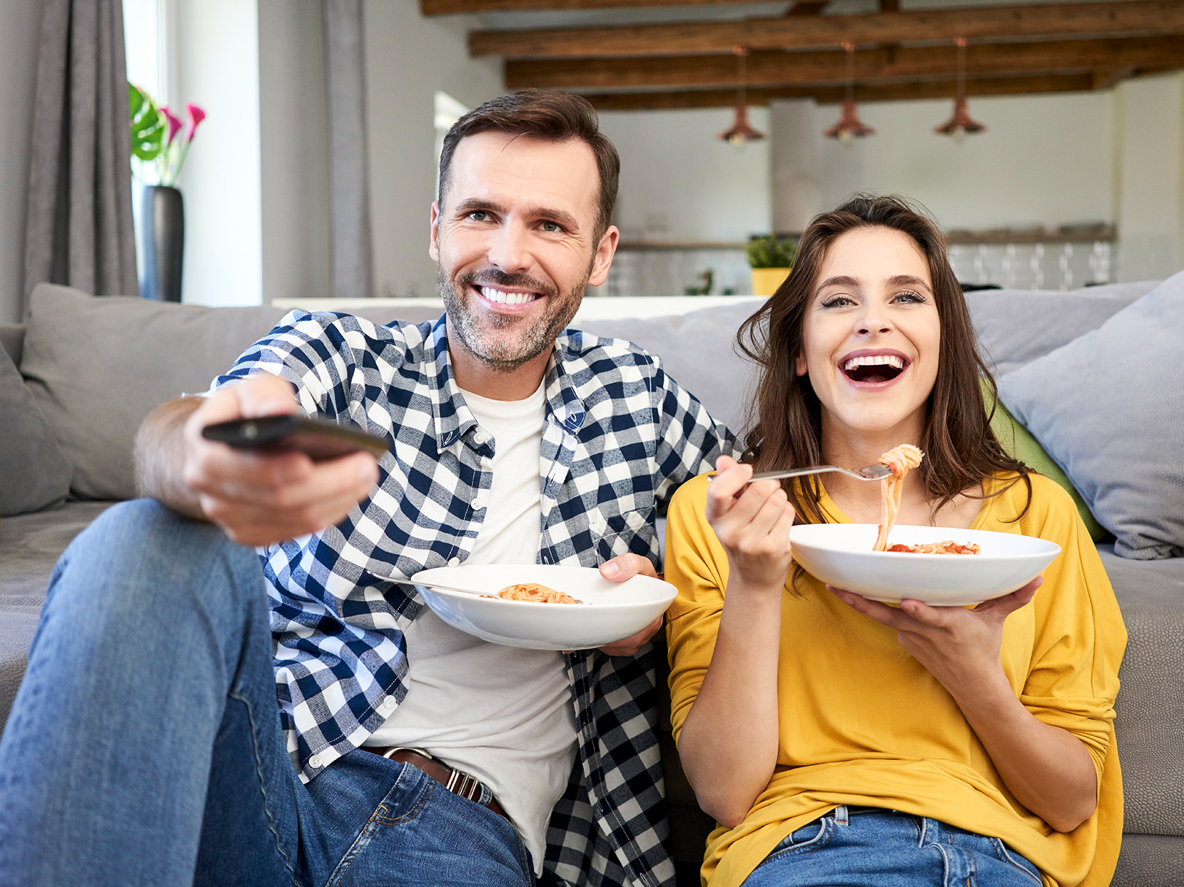 Do you usually watch TV while eating a meal?
